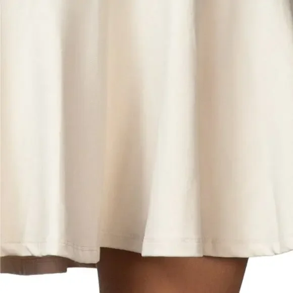 Susana Monaco Sleeveless Shift Dress in Blanched Almond Ruffle Classic - Picture 4 of 9